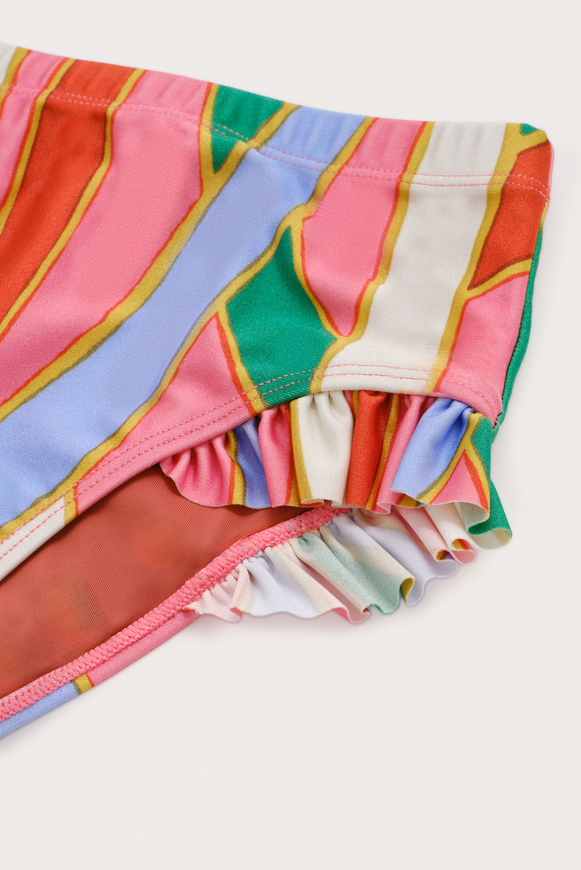 KIDS MARY RASHGUARD SET - VINTAGE STRIPE PRINT