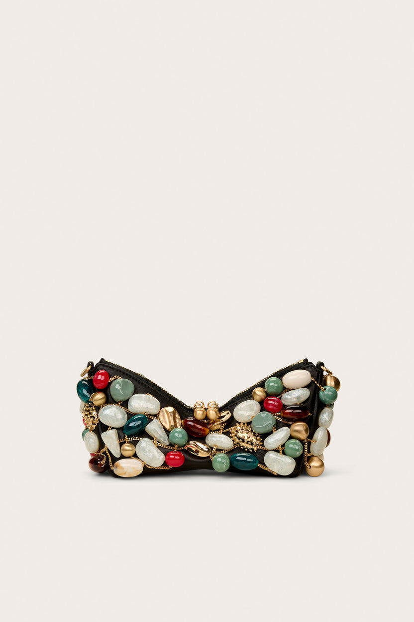 Cult Gaia Mercier Clutch in Ibiza Turquoise Bauble Multi main image 0