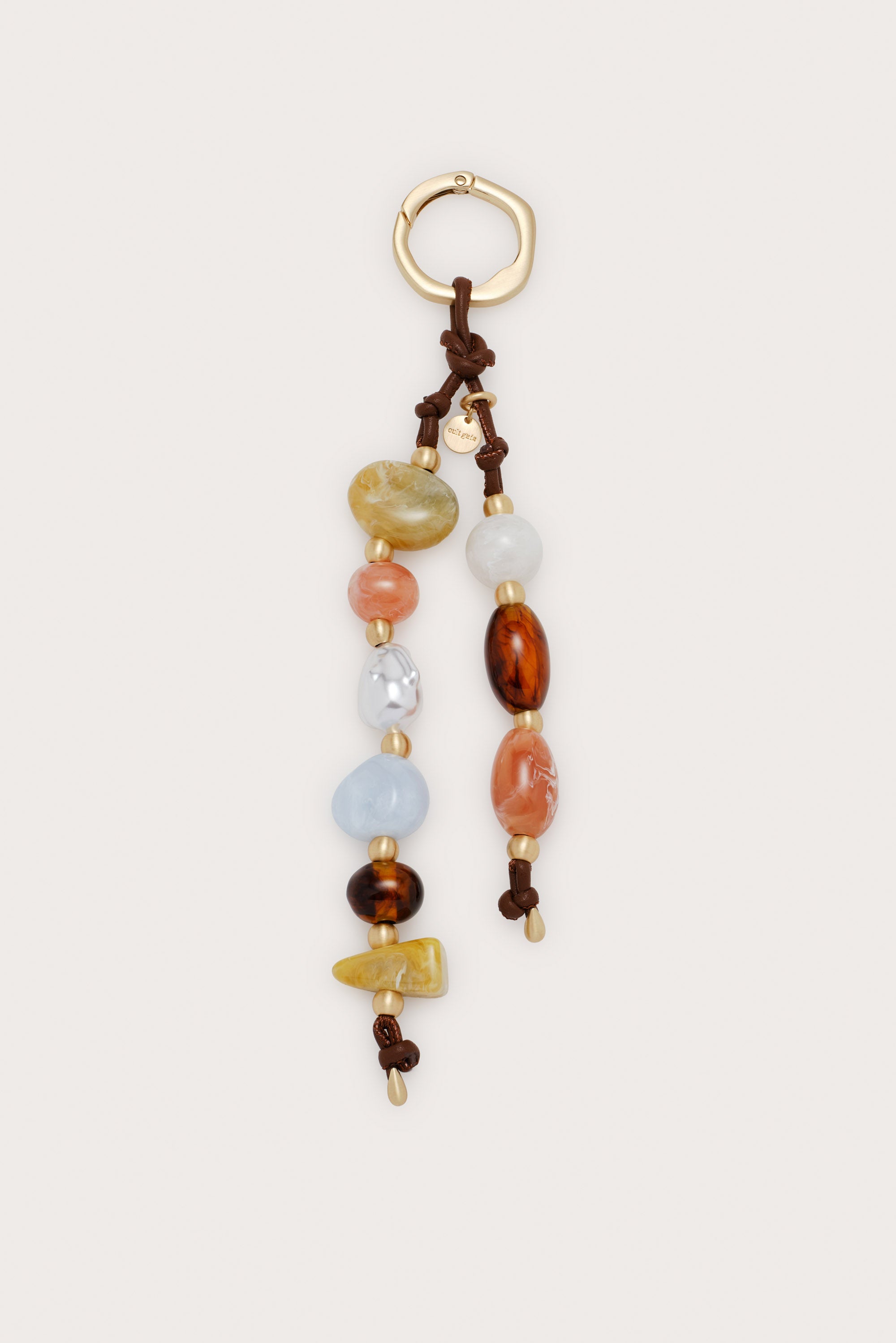 MERCIER KEY RING - SADDLE BAUBLE MULTI