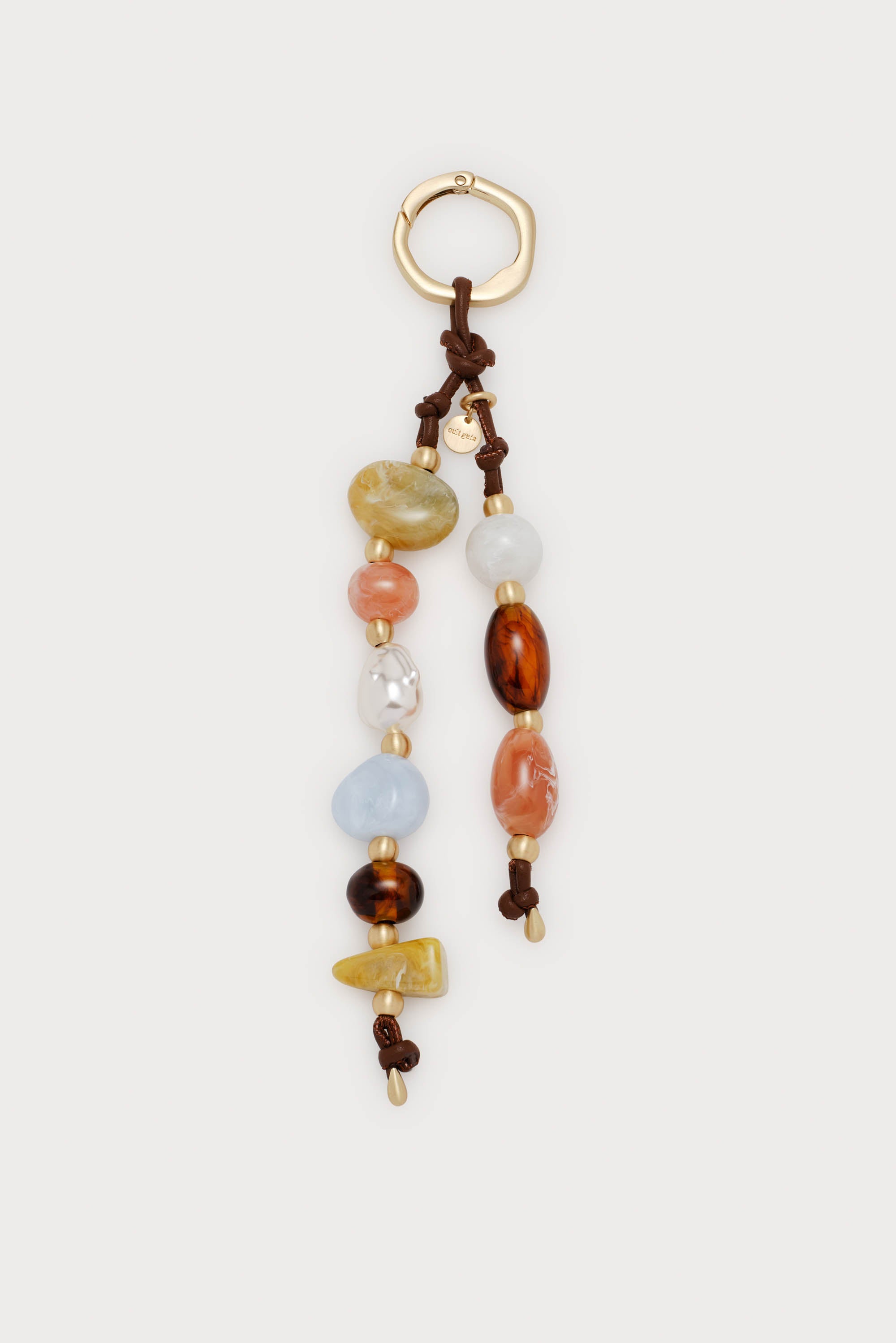 MERCIER KEY RING - SADDLE BAUBLE MULTI