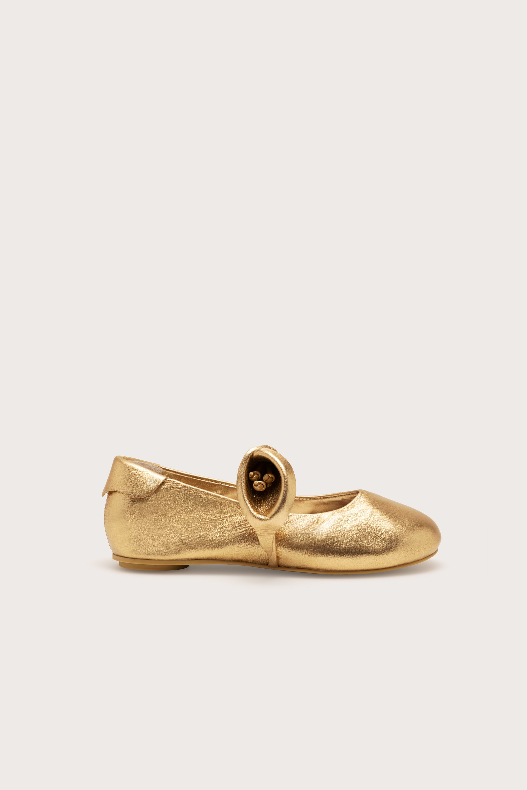 KIDS MIMI BALLET FLAT - BRASS