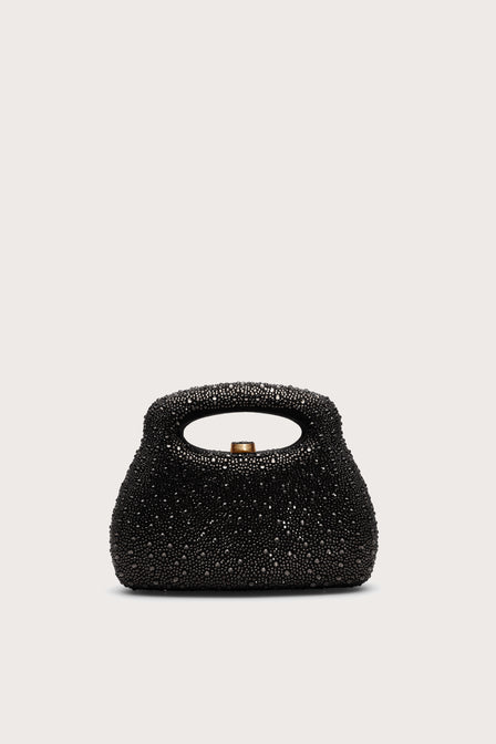 MIMI RHINESTONE BAG - BLACK