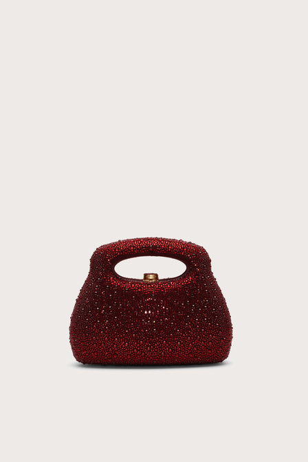 MIMI RHINESTONE BAG - WINTER PLUM