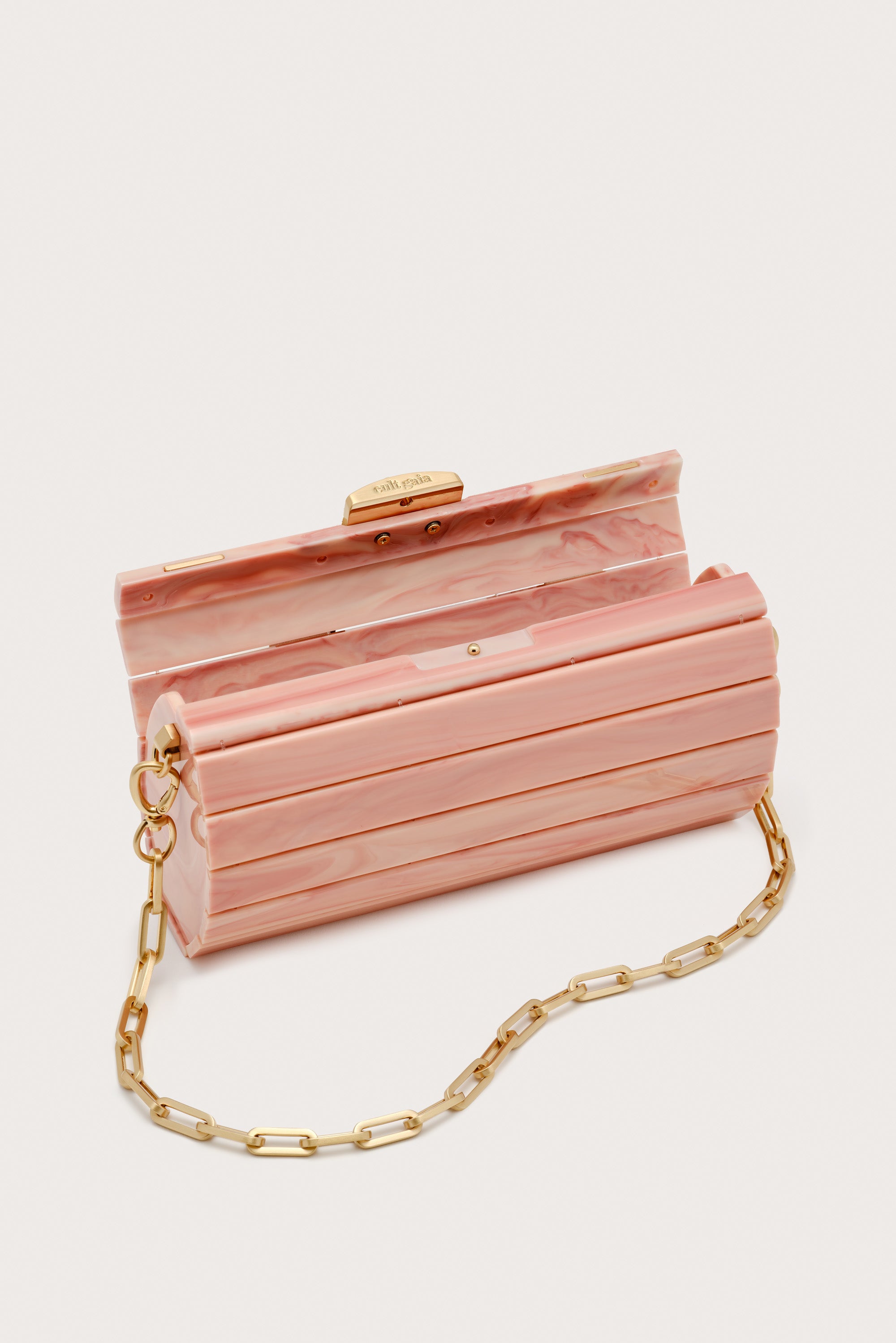MINI ROLIE POLIE CLUTCH - ROSE WATER