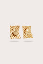 NAYDINE EARRING - BRUSHED BRASS
