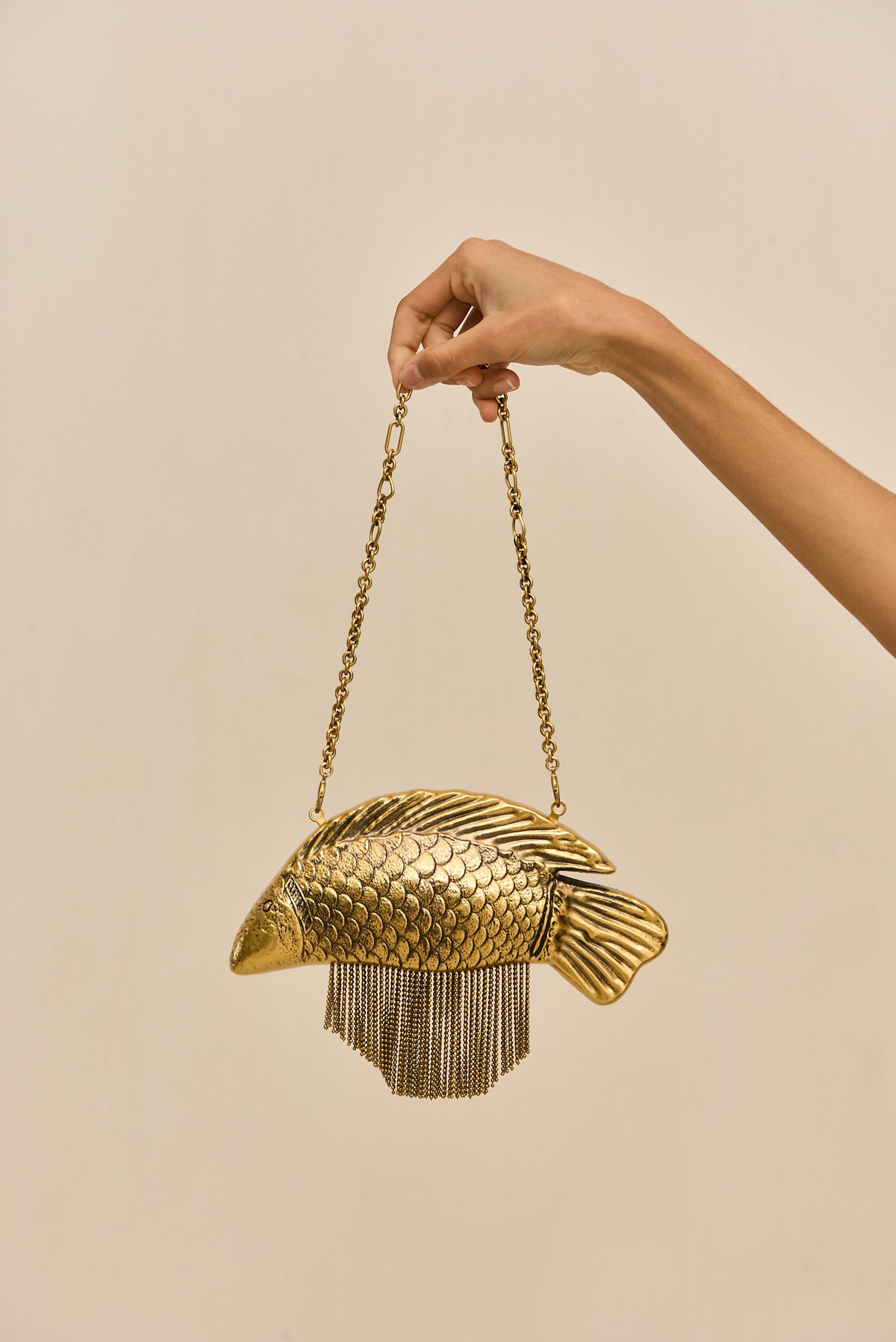 NEEMO CLUTCH - ANTIQUE BRASS