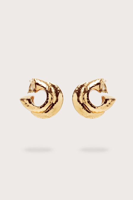 NOVA EARRING - SHINY BRASS