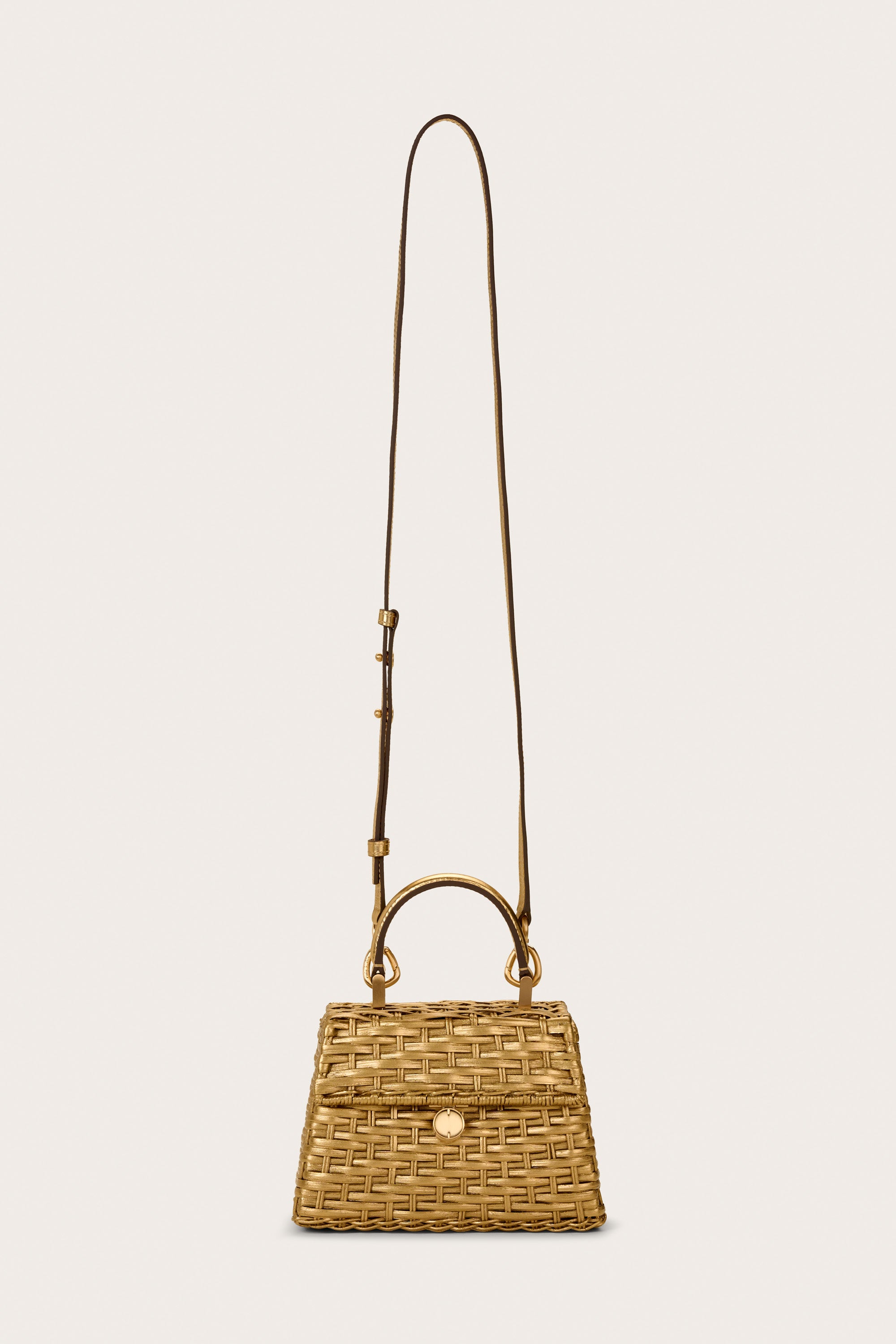 NANO SYBIL CROSSBODY BAG - BRUSHED BRASS