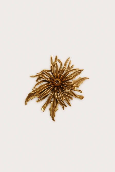 OCTAVIA BROOCH - ANTIQUE BRASS