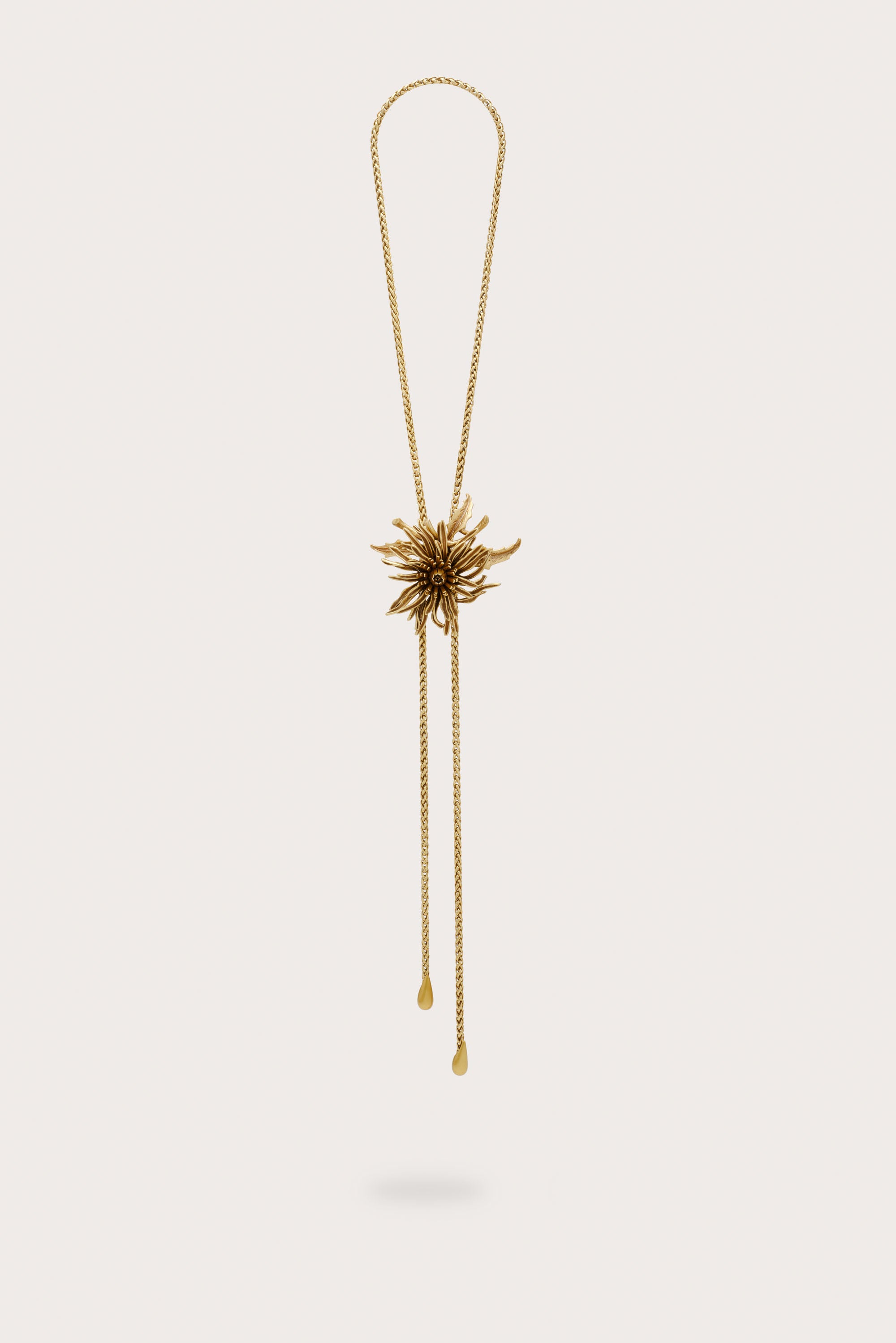 OCTAVIA BOLO NECKLACE - ANTIQUE BRASS