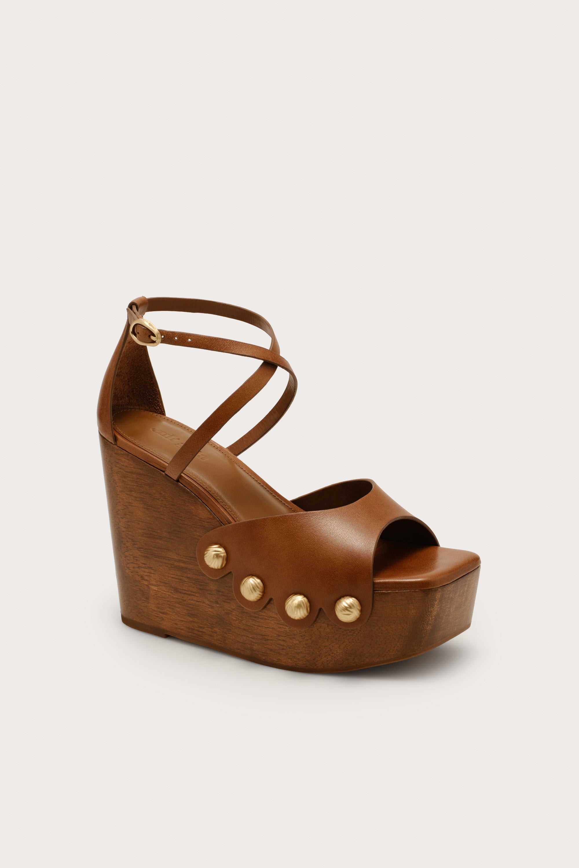 ORLY WEDGE SANDAL - RICH CLAY