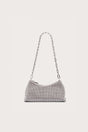 OSA RHINESTONE SHOULDER BAG - CLEAR