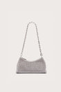 OSA RHINESTONE SHOULDER BAG - CLEAR