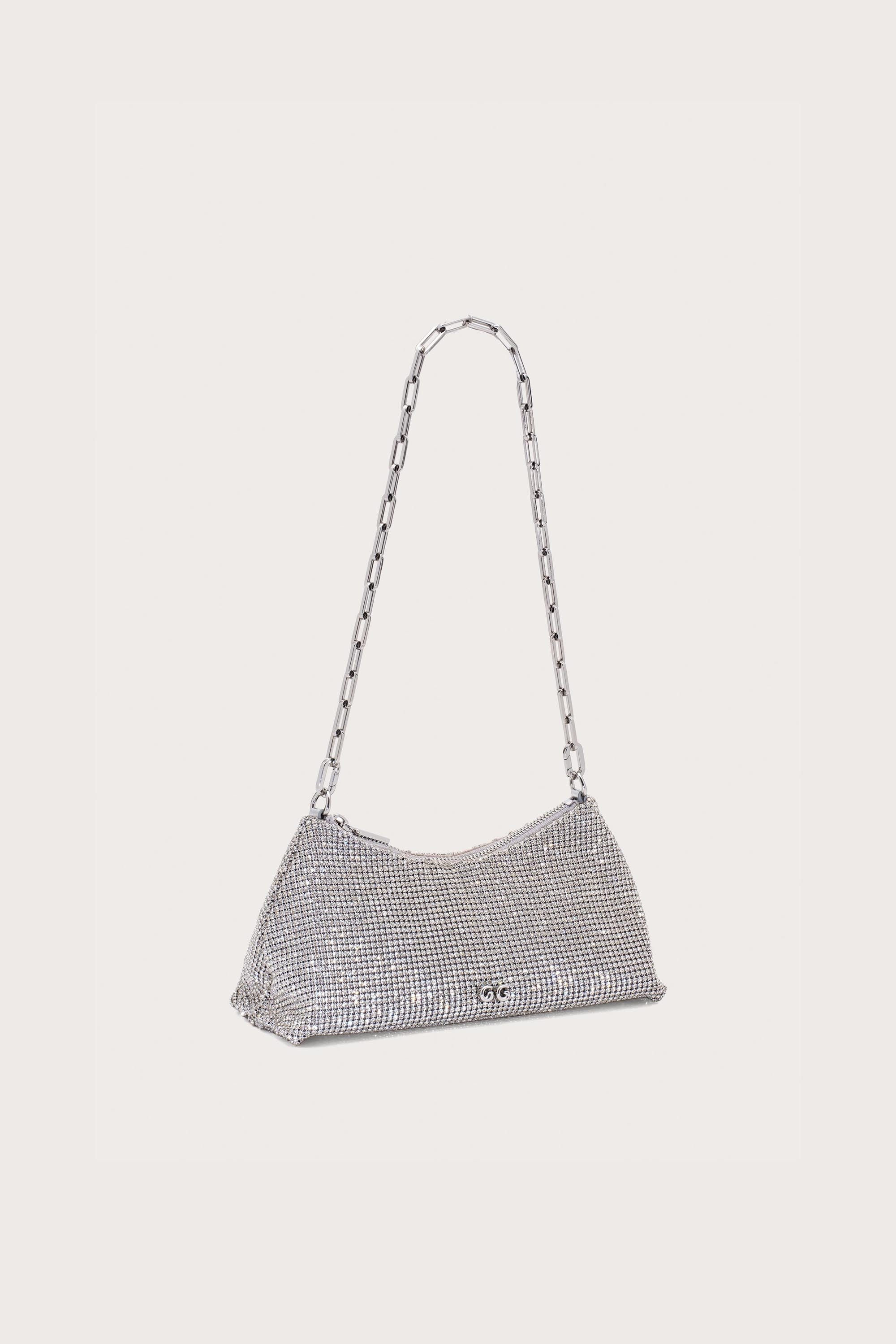 OSA RHINESTONE SHOULDER BAG - CLEAR