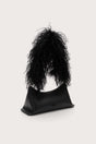 OSA SHOULDER BAG - BLACK SHEARLING