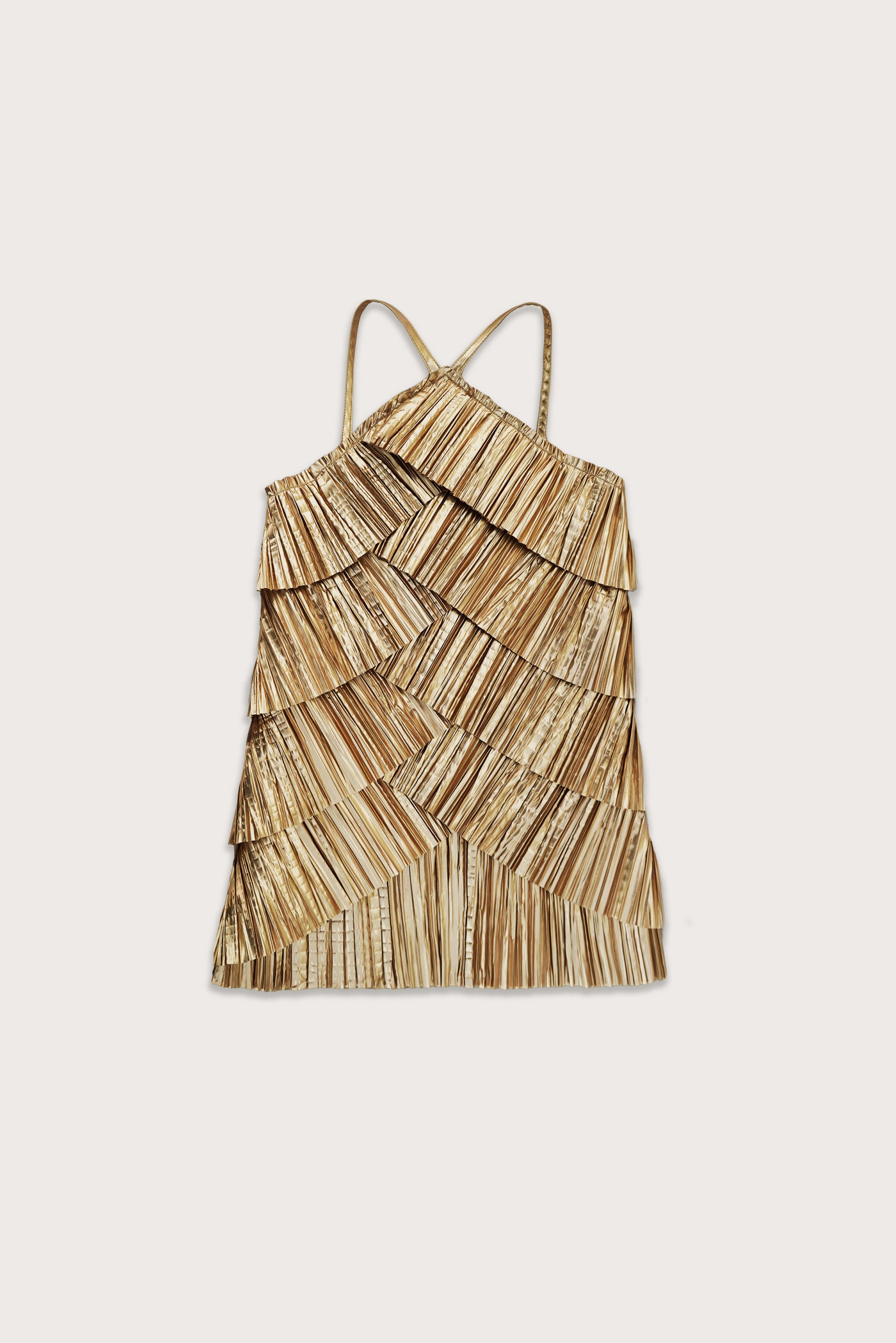 KIDS PATRIZIA DRESS - GOLD FOIL