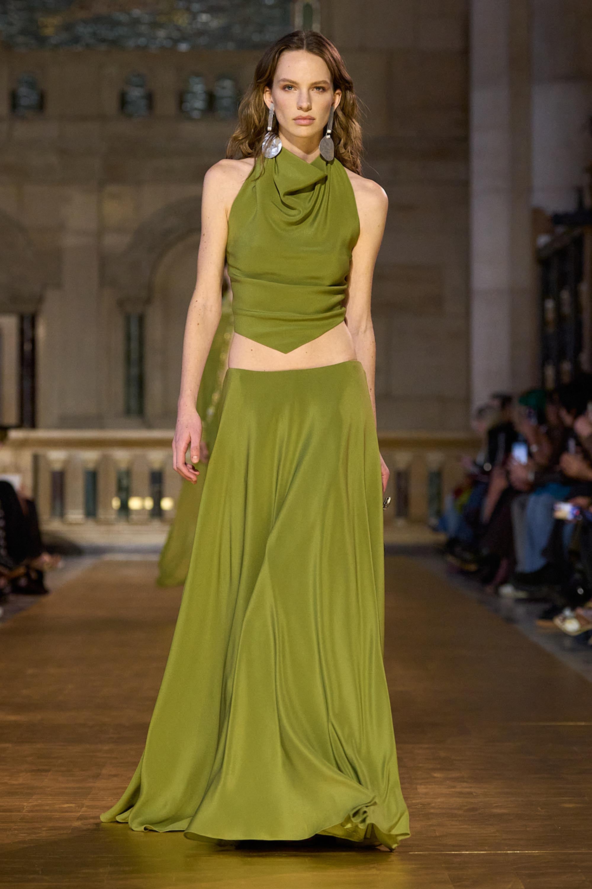 CYRENE SKIRT - CHIVE