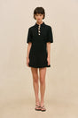 ROM KNIT SKIRT - BLACK