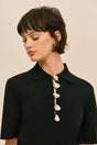 JAFFA KNIT TOP - BLACK