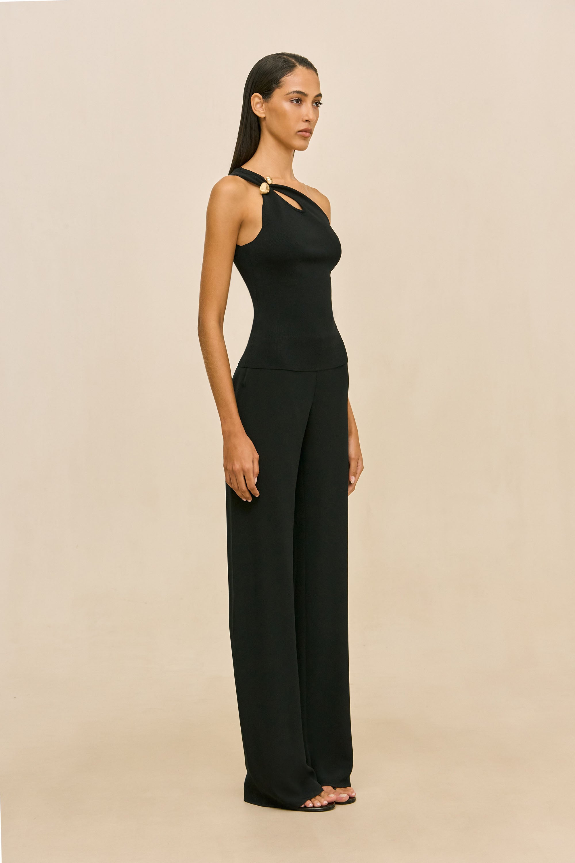 ANOUK KNIT TOP - BLACK