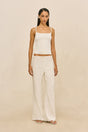 PRAIA KNIT TOP - OFF WHITE