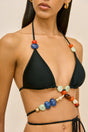 QUINCY BIKINI TOP - BLACK