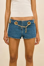 BABA SHORT - MEDIUM WASH BLUE