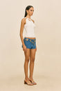 BABA SHORT - MEDIUM WASH BLUE