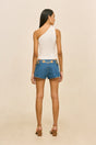 BABA SHORT - MEDIUM WASH BLUE