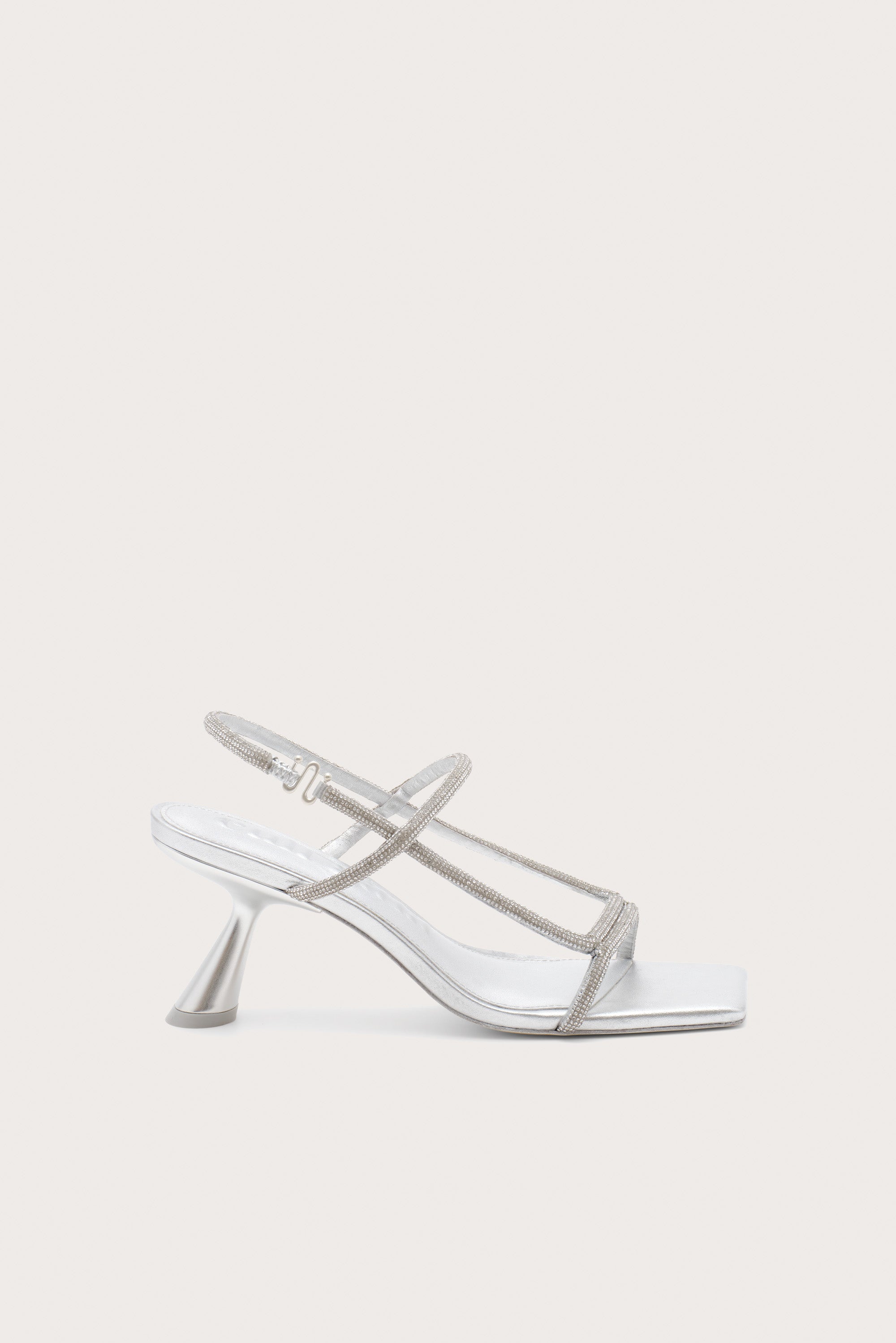 REINA RHINESTONE SANDAL - CLEAR