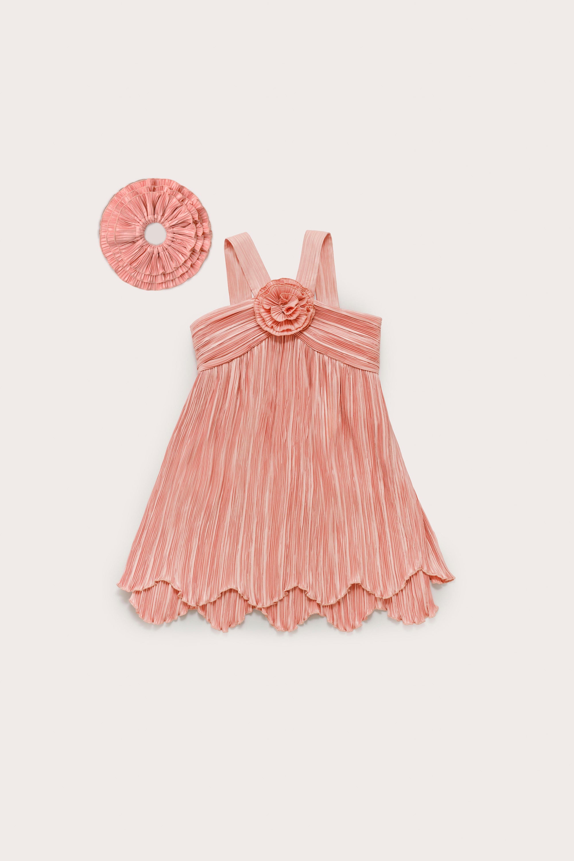 KIDS ROSALIE DRESS - PETAL PINK