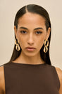 RUE MINI DROP EARRING - BRUSHED BRASS