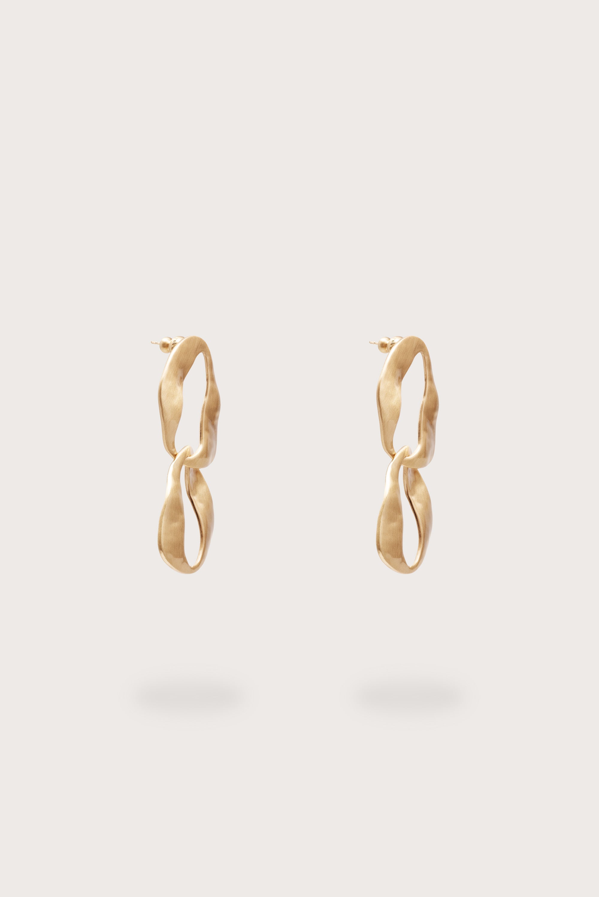 RUE MINI DROP EARRING - BRUSHED BRASS