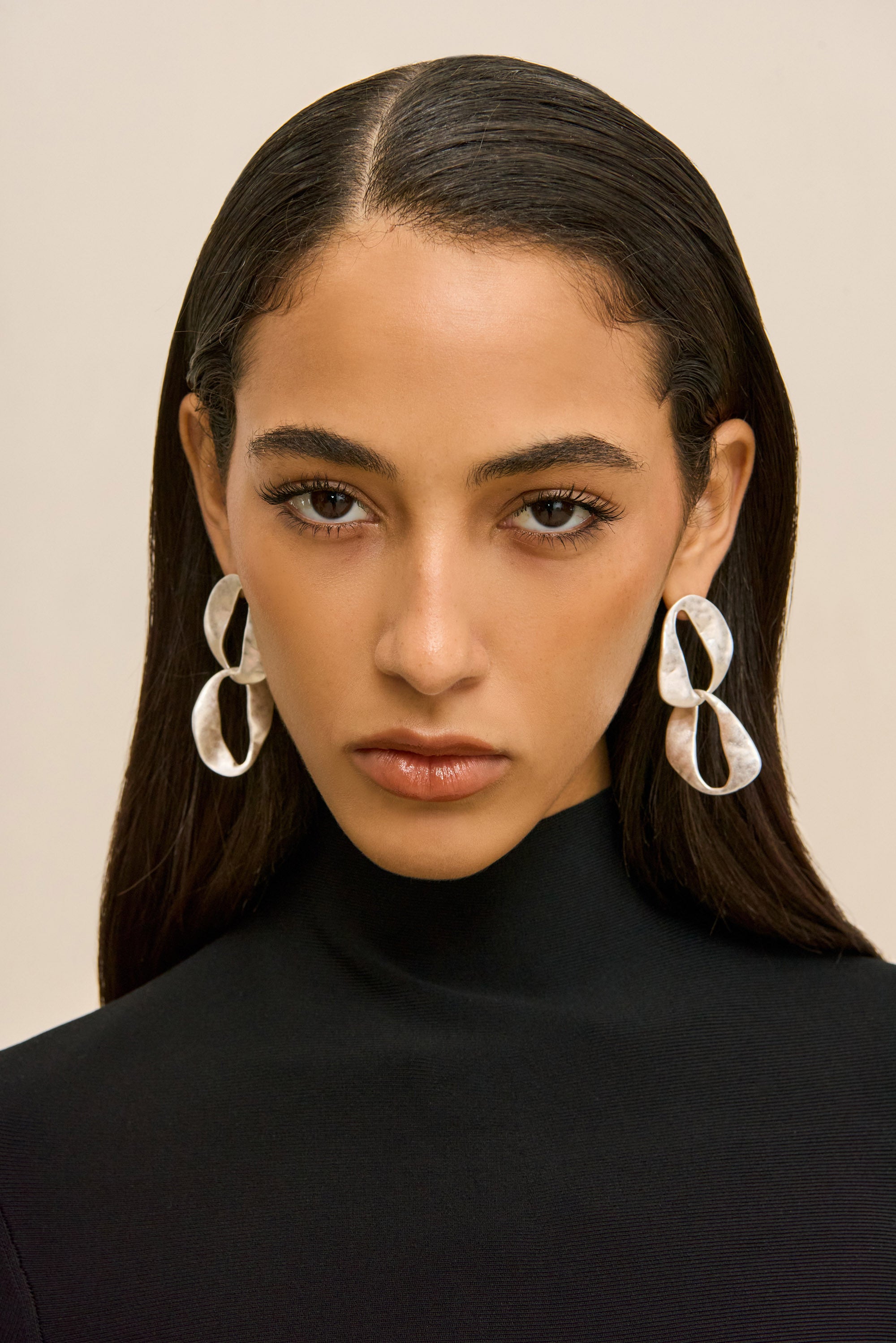 RUE MINI DROP EARRING - ANTIQUE SILVER
