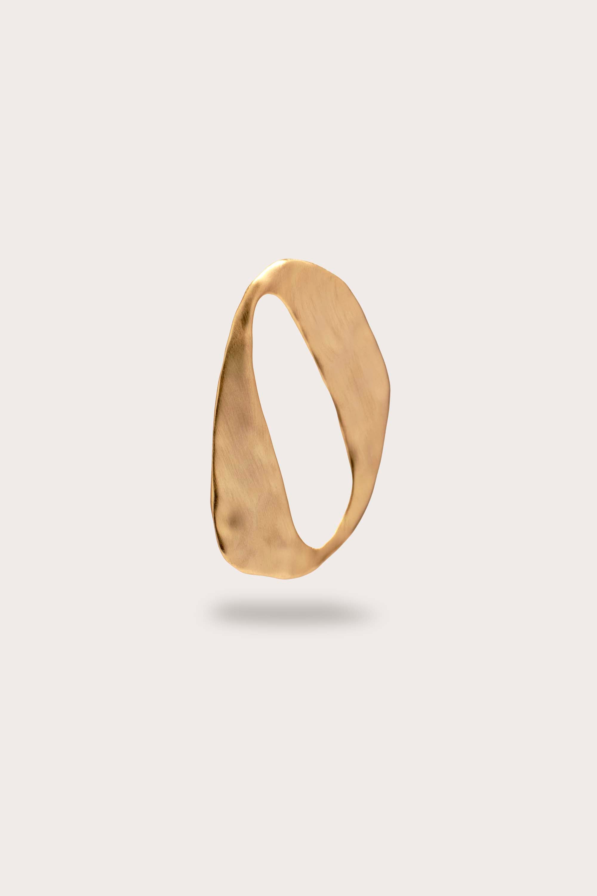 RUE EARRING - BRUSHED BRASS