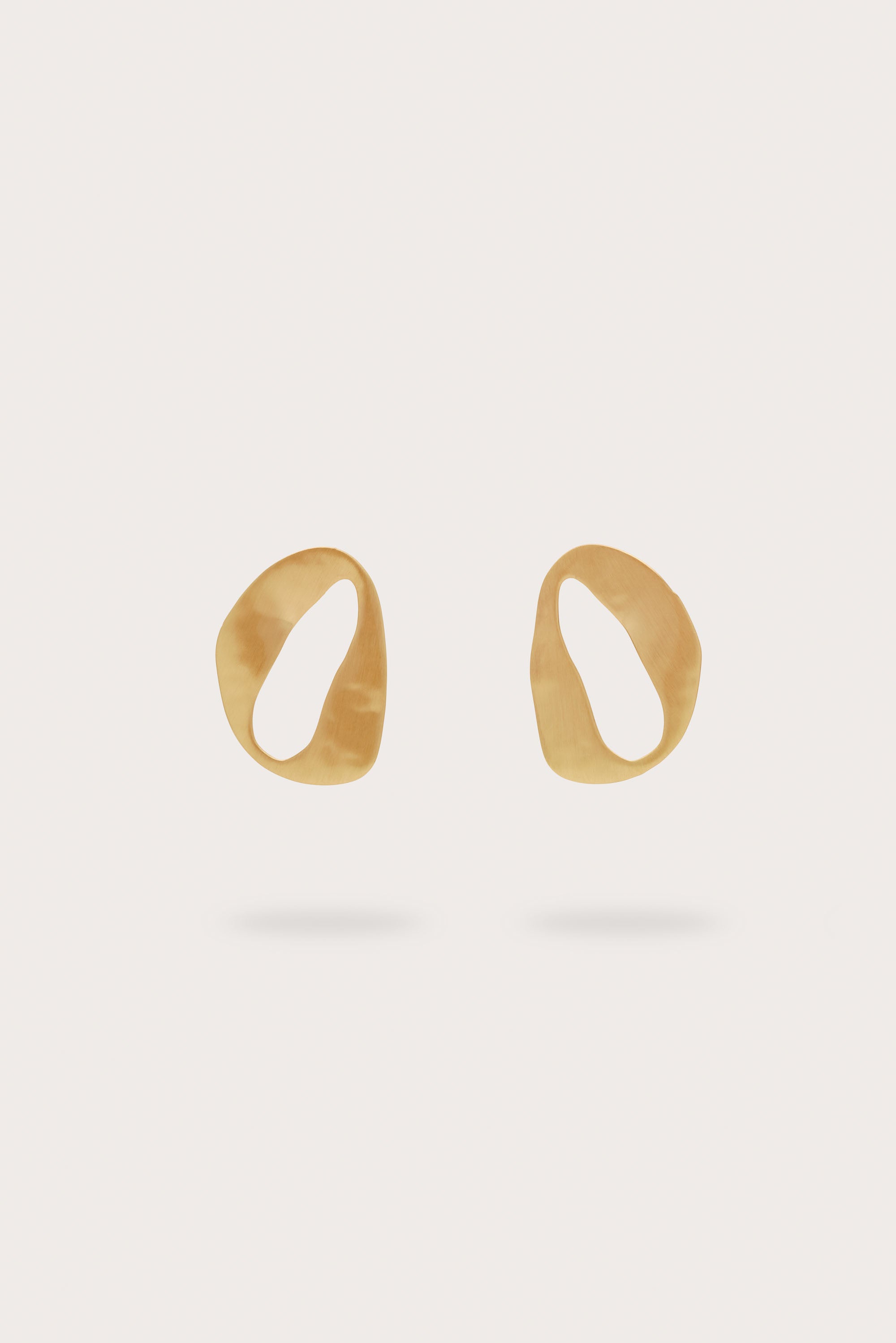 RUE MINI EARRING - BRUSHED BRASS