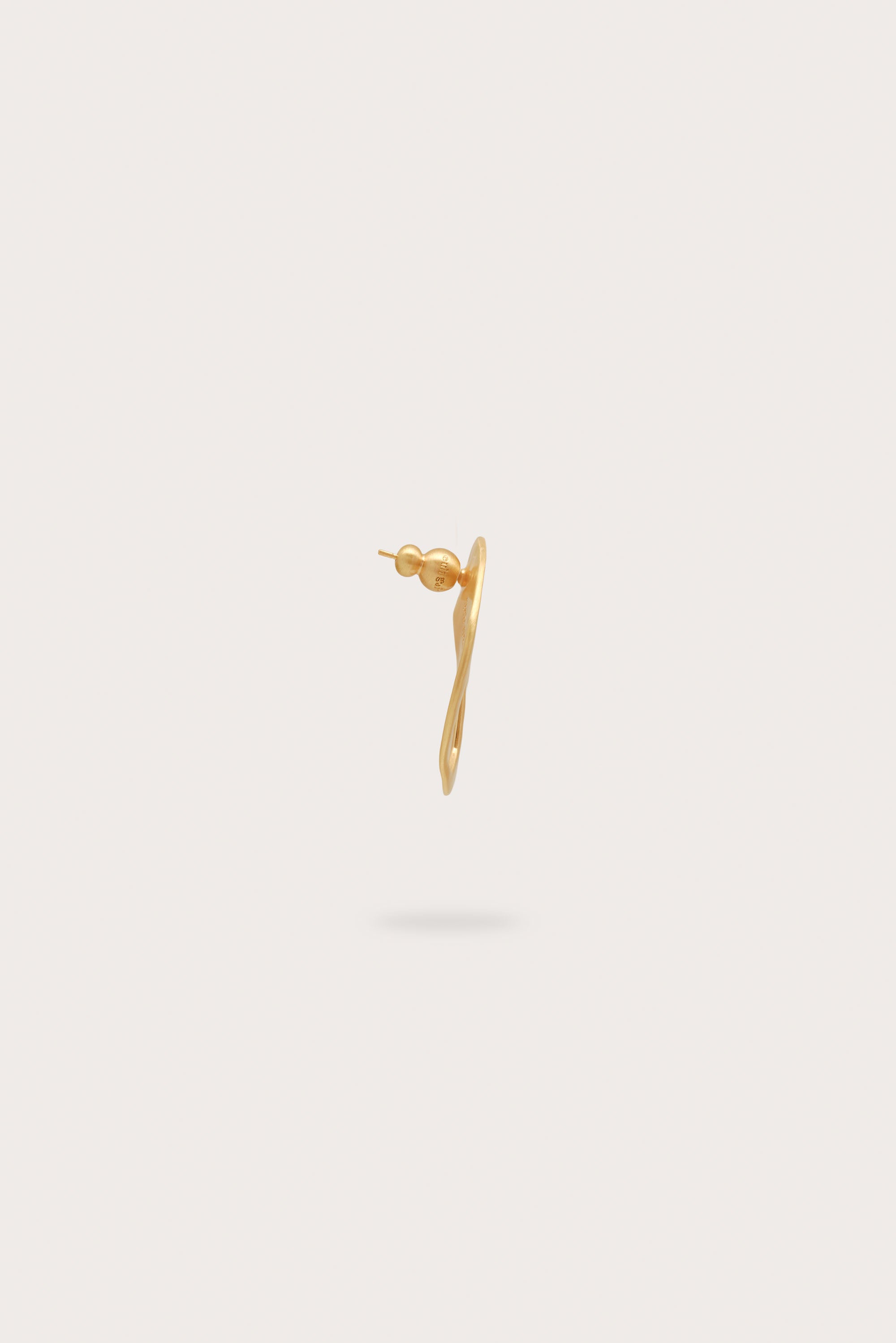 RUE MINI EARRING - BRUSHED BRASS