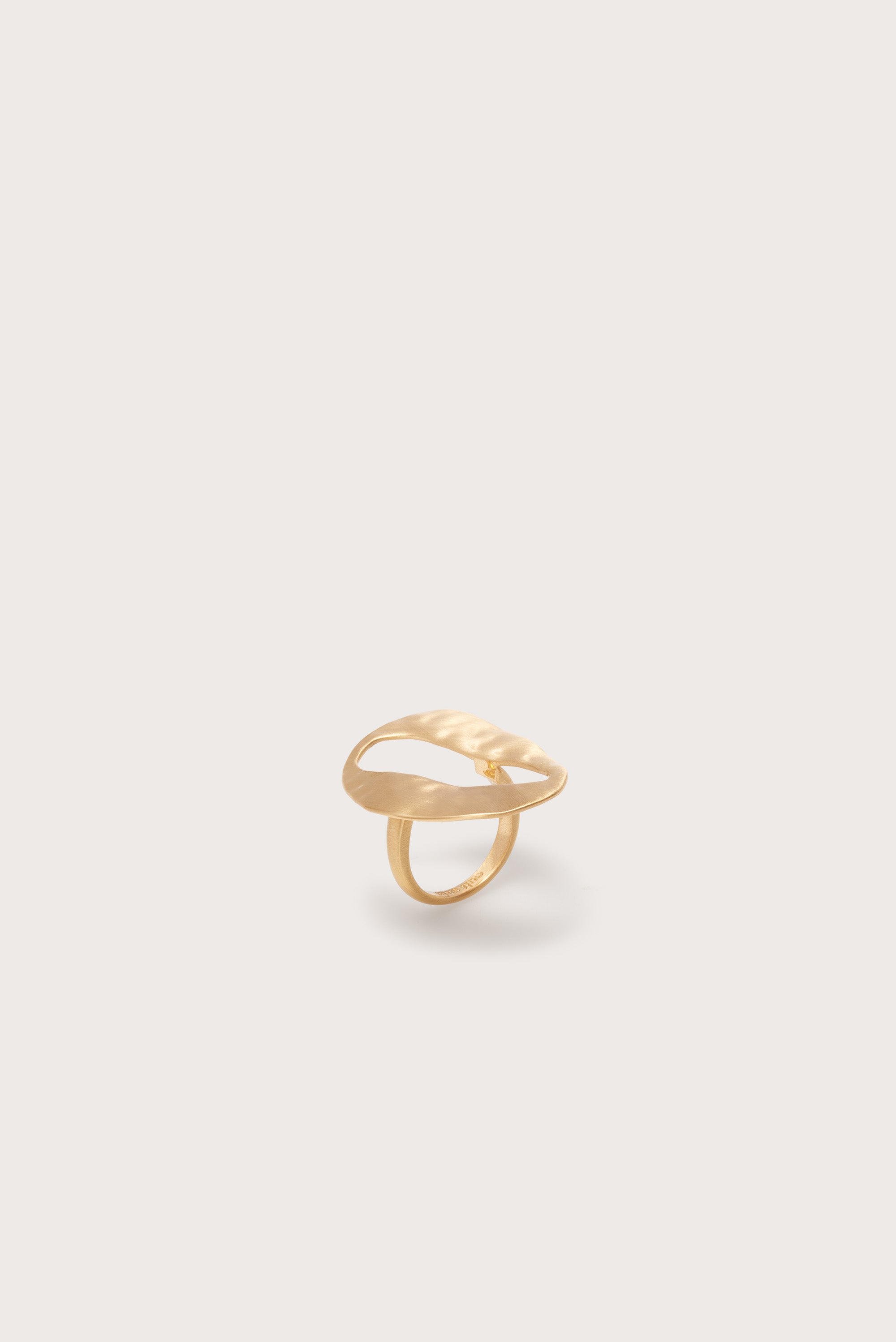 RUE MINI RING - BRUSHED BRASS