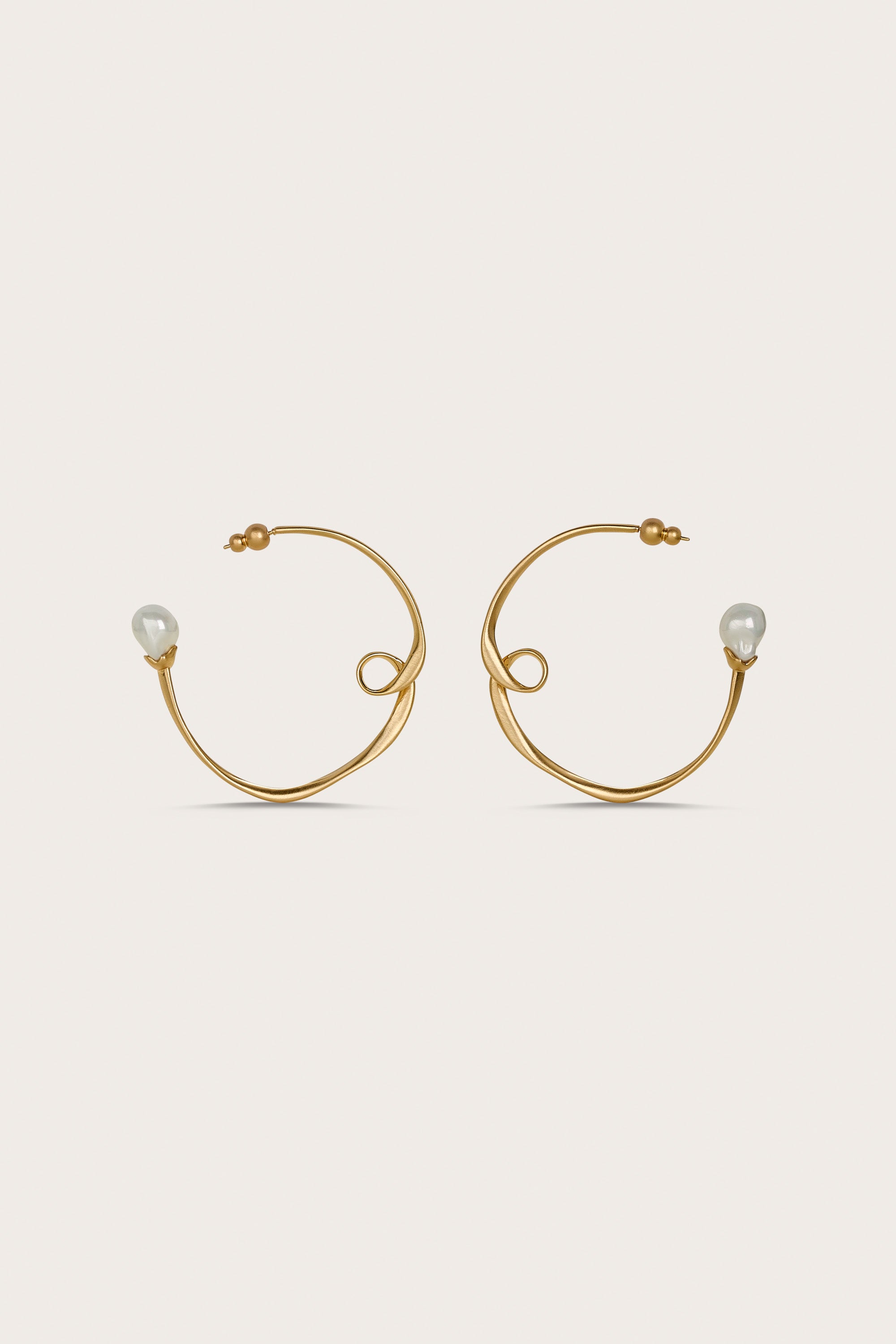 RENA EARRING - BRUSHED BRASS