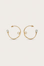 RENA EARRING - BRUSHED BRASS