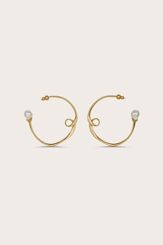 RENA EARRING - BRUSHED BRASS