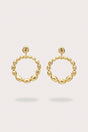 SIRA EARRING - GOLD FOILED WOOD