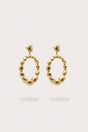 SIRA EARRING - GOLD FOILED WOOD