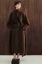 LAZULI SKIRT - DARK BROWN