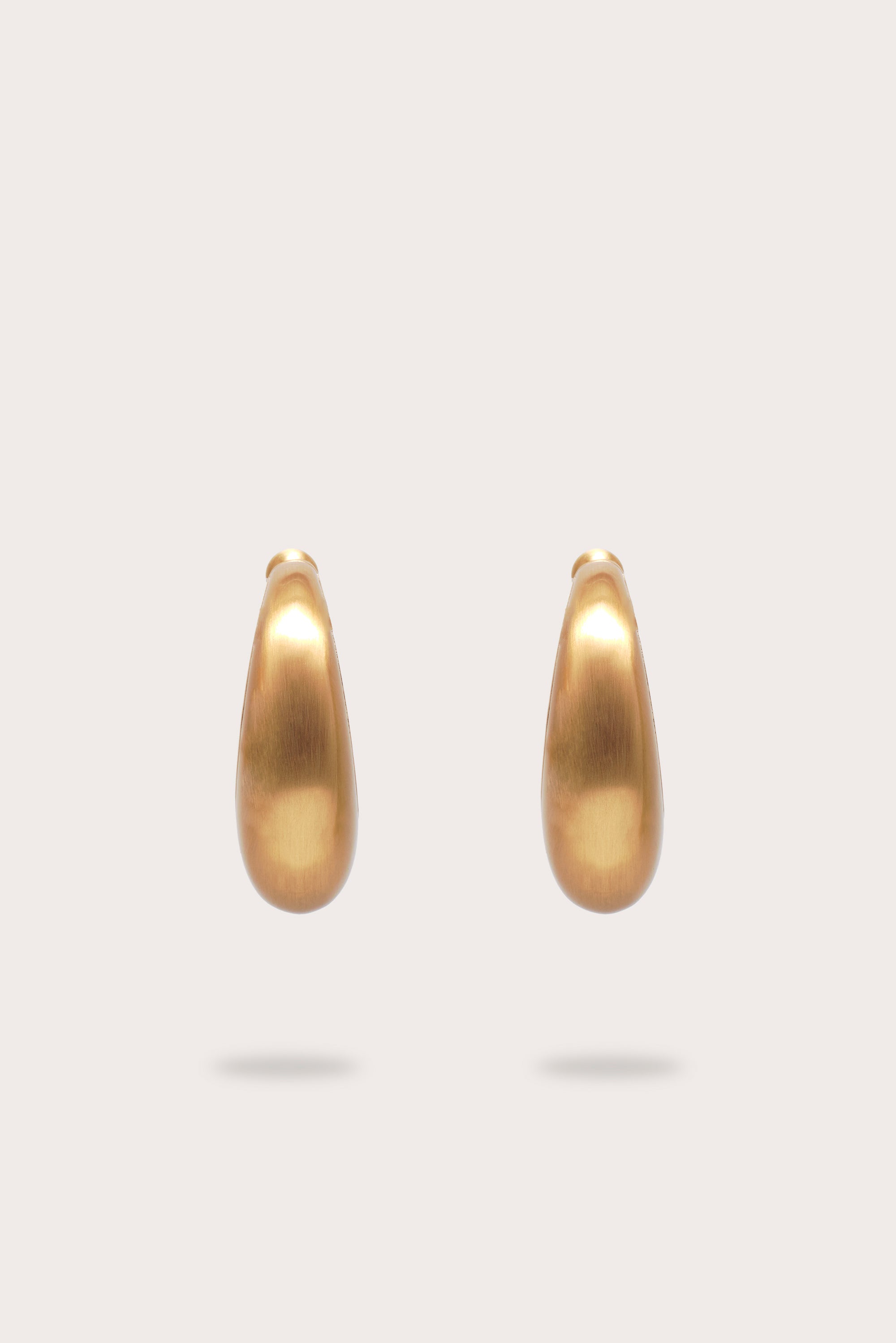 MONA EARRING - BRUSHED BRASS