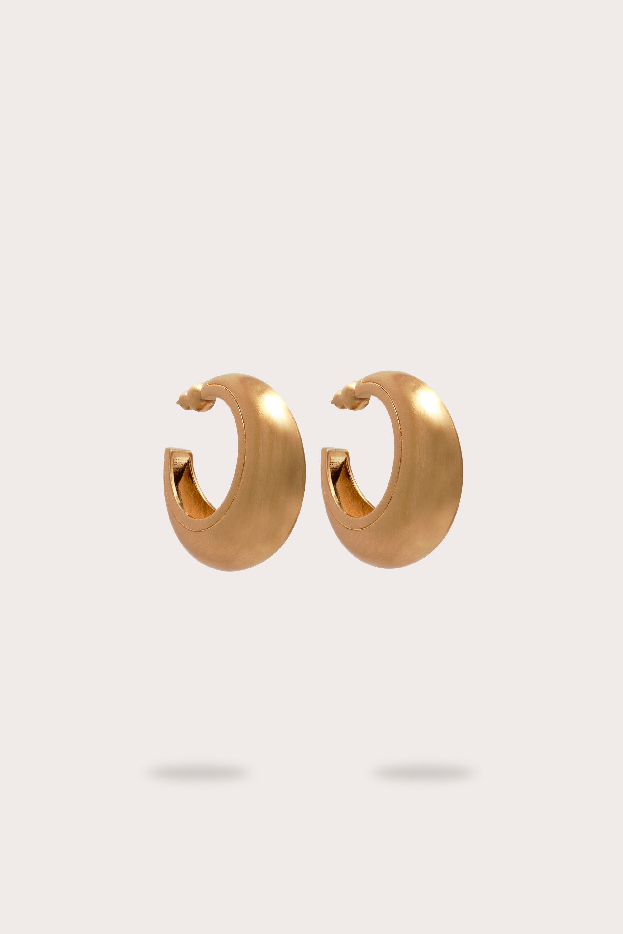 MONA EARRING - BRUSHED BRASS