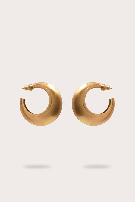 MONA EARRING - BRUSHED BRASS