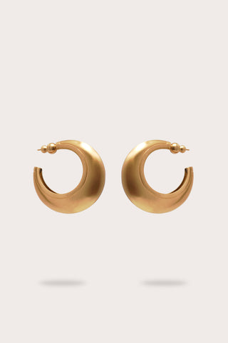 MONA EARRING - BRUSHED BRASS