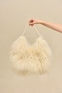 SOLAY SHOULDER BAG - NATURAL SHEARLING