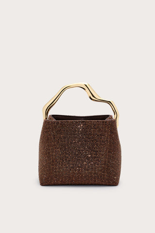 SOLENE MINI RHINESTONE BAG - JAVA